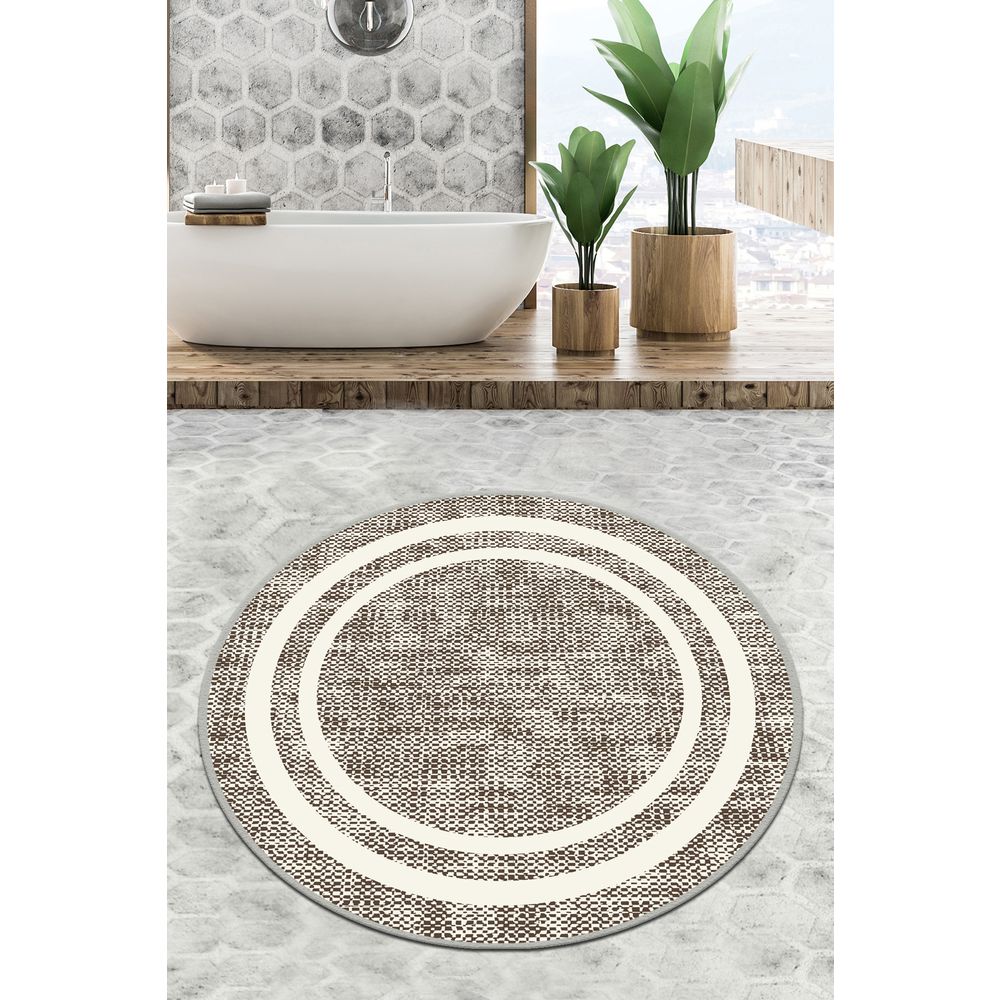 Šareni Kružni Kupatilski Tepih Formica Circle Djt 140 slika 1