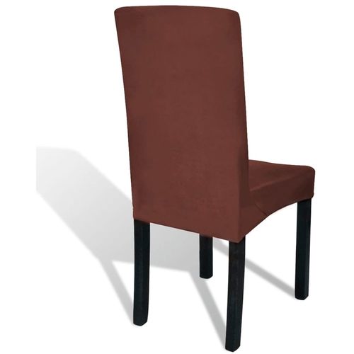 Rastezljive navlake za stolice 4 kom Smeđa boja slika 22