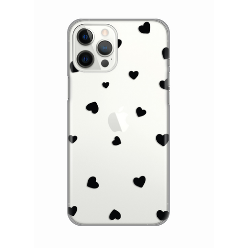 Torbica Silikonska Print Skin za iPhone 12 Pro Max 6.1 Hearts slika 1