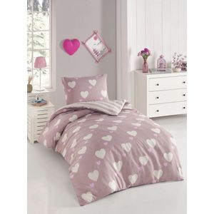 Herz - Dusty Rose Dusty Rose
White Single Duvet Cover Set