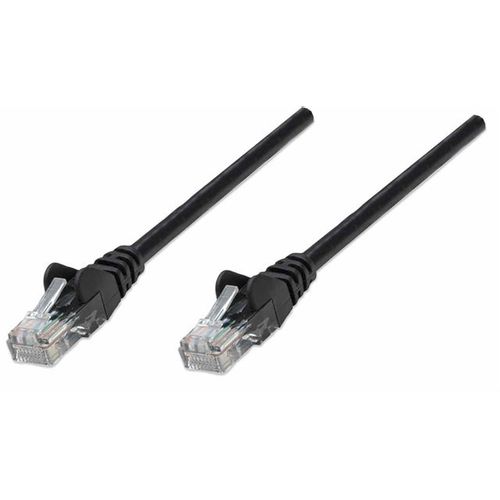 Network Cable, Cat6 compatible, CCA, U/UTP, PVC, 5 m, Black slika 1