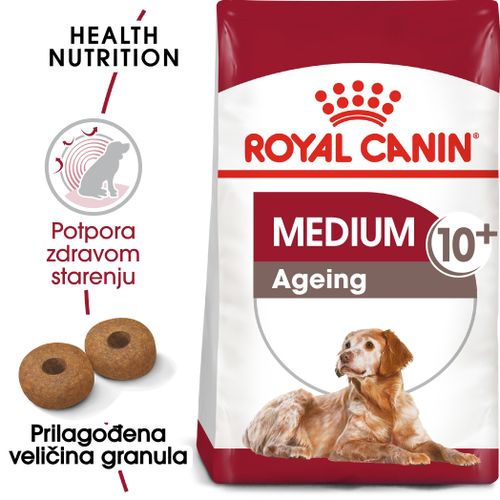 Royal Canin SHN Medium Ageing 10+, potpuna hrana za starije pse srednje velikih pasmina (od 11 do 25 kg), starije od 10 godina, 3 kg slika 4