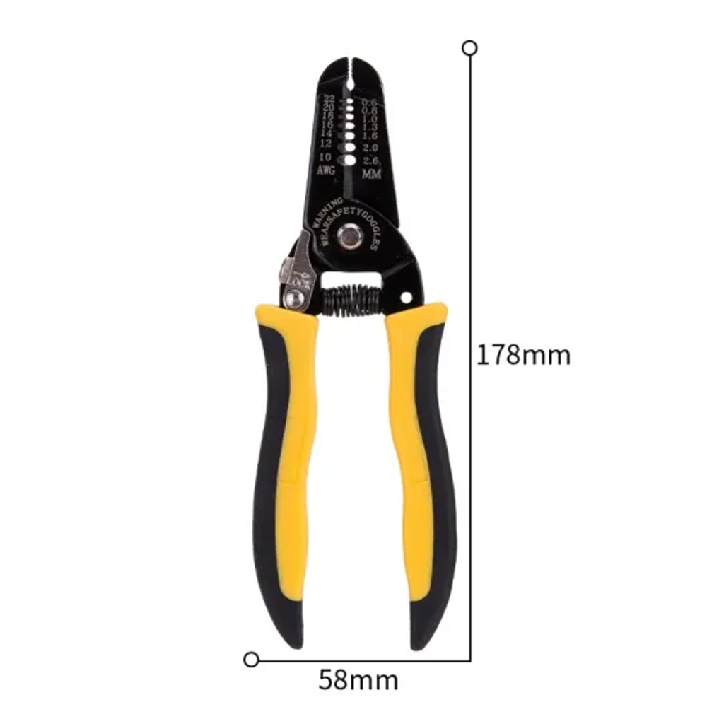 Deli Kliješta za skidanje izolacije 0,6-2,6mm, DL2607 slika 3