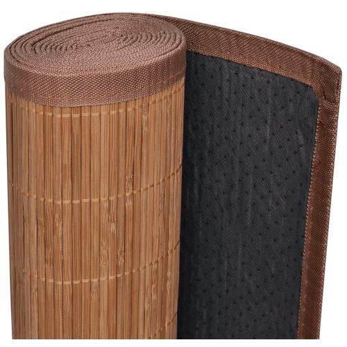 Tepih od bambusa u smeđoj boji 80 x 200 cm slika 25