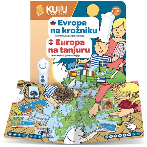 Interaktivna knjiga Kuku - Europa na tanjuru (bez olovke)  slika 3