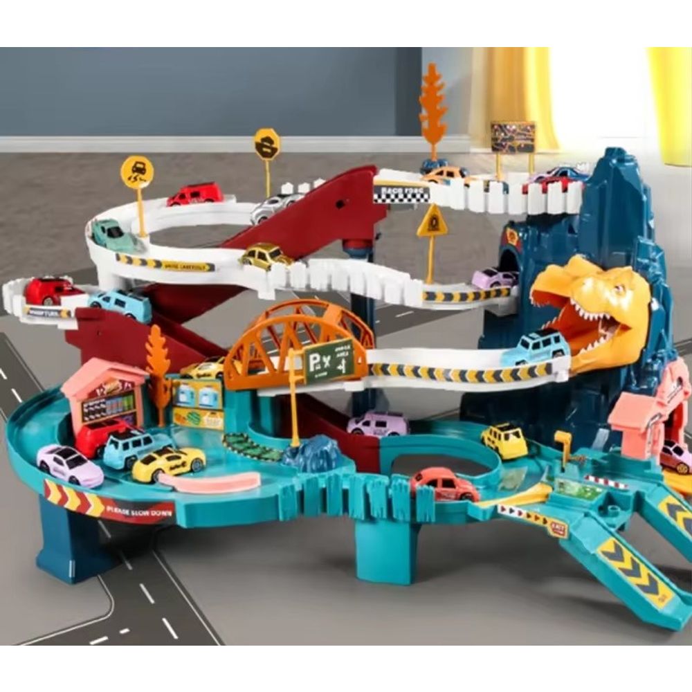 Staza Dinosaur Winding Road Rail Car slika 2