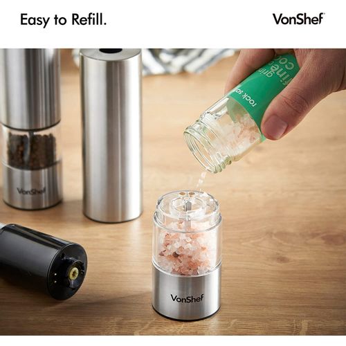 VonShef set of 2 electric grinders for pepper and salt slika 3