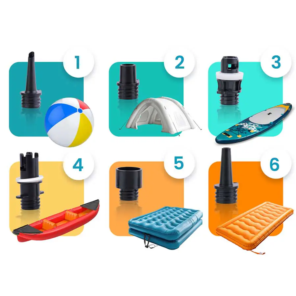 Električna pumpa za madrac za SUP napuhavanje + 6 adaptera 12V Neo-Sport NS-713 slika 5
