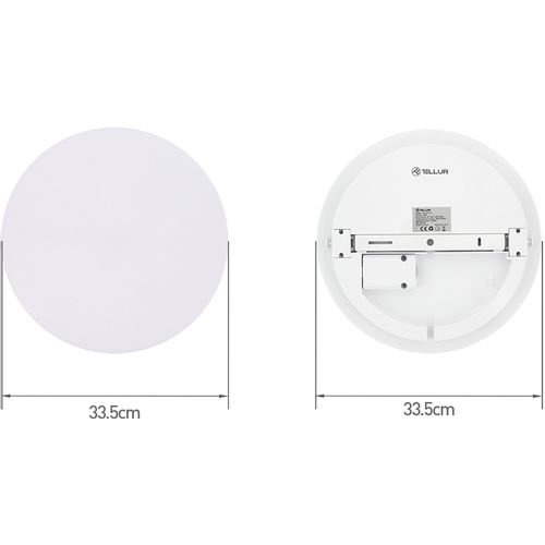 TELLUR SMART WIFI CEILING LIGHT, RGB, 24W, OKRUGLA, BIJELA slika 4