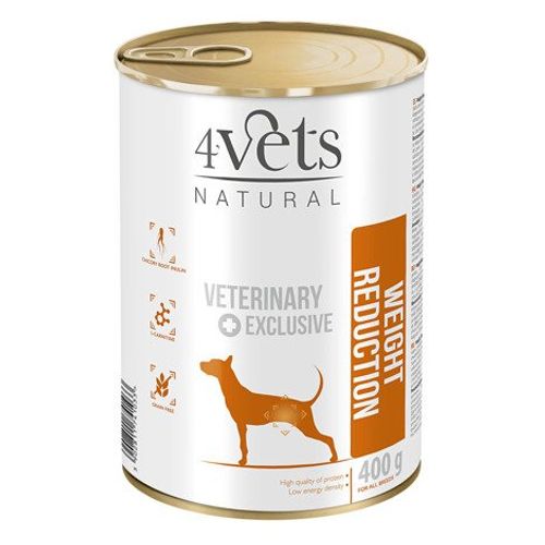 4Vets Natural Dog Veterinarska Dijeta Weight Reduction 400g slika 1