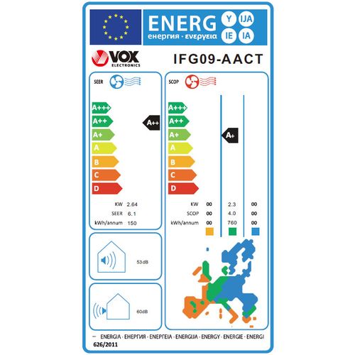 VOX klima uređaj IFG09-AACT slika 2