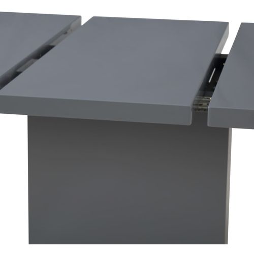 Produživi stol visokog sjaja sivi 180 x 90 x 76 cm MDF slika 10