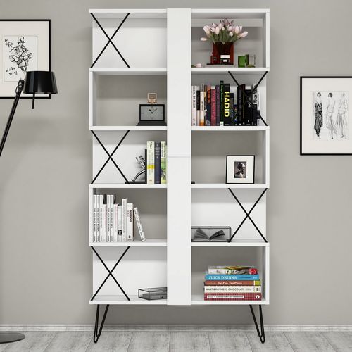 Extra 2 - White White
Black Study Desk & Bookshelf slika 4
