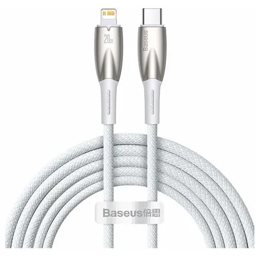 BASEUS kabel Type C za Apple Lightning 8-pin Power Delivery 20W Glimmer Series CADH000102 2m bijeli slika 1