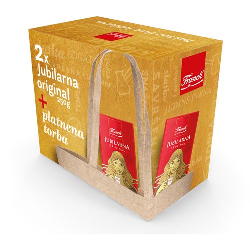 Franck jubilarna kava original  2 x 250 g + torba slika 1