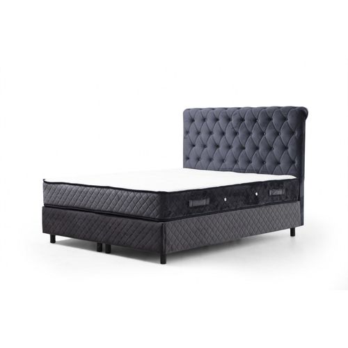 Sonata Set 90 x 190 v3 - Anthracite Anthracite Single Mattress, Base & Headboard slika 4