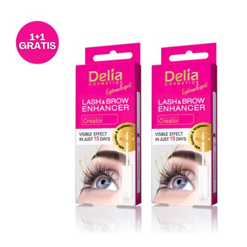 DELIA pojačivač trepavica i obrva 7ml, 1+1 GRATIS slika 1