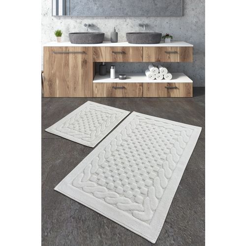 Bambi - Ecru Ecru Bathmat Set (2 Pieces) slika 1