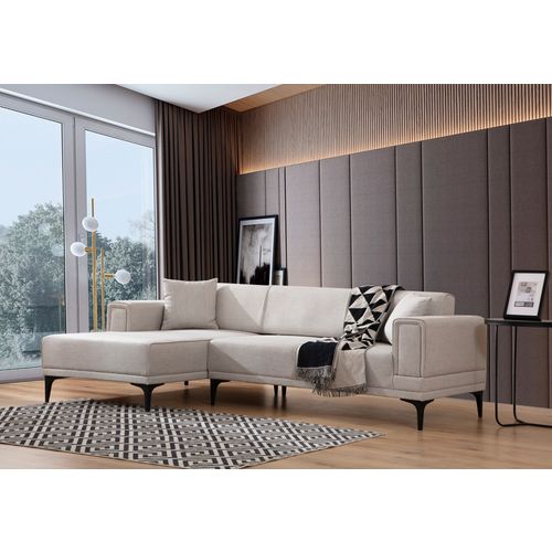 Ugaona Sofa- Krevet Horizon Left - Ecru Boja slika 1