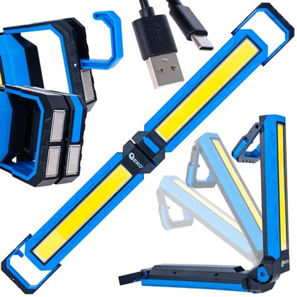 Sklopiva radionička svjetiljka s magnetima LED COB 10W 4000mAh 1000lm slika 1