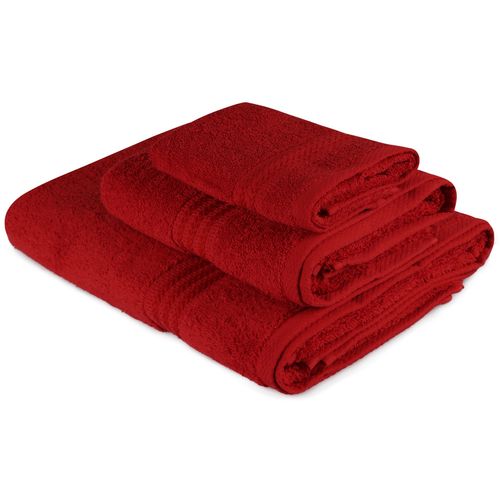 Colourful Cotton Set ručnika RED, u poklon kutiji, 3 komada, Rainbow - Red slika 1