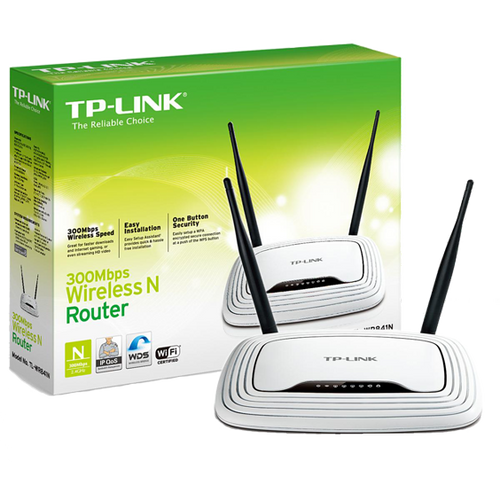 TP-LINK Wireless N Router, 4 porta, 300Mbps, 2x5dBi antena - TL-WR841N slika 1