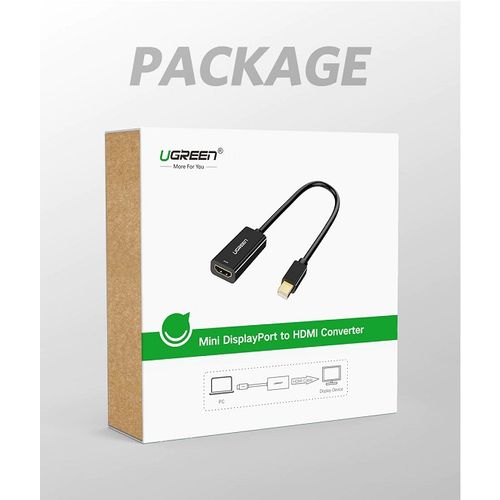 Ugreen Mini DisplayPort na HDMI (Ž) 4K crni - adapter u kutiji slika 2