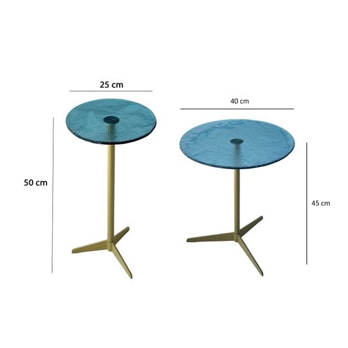 Solis - Gold, Blue Gold
Blue Side Table Set slika 8