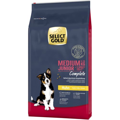 Select Gold DOG Junior Complete Medium piletina 12 kg slika 1