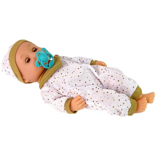Lutka beba s bočicom i dudom u zvjezdanoj pidžami slika 3