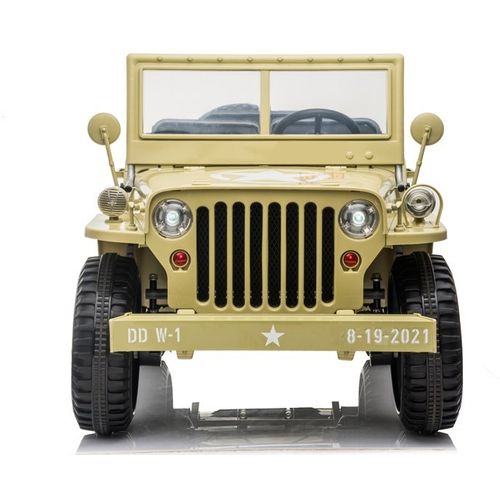 Jeep JH 101 bež - 3 sjedala - auto na akumulator slika 2