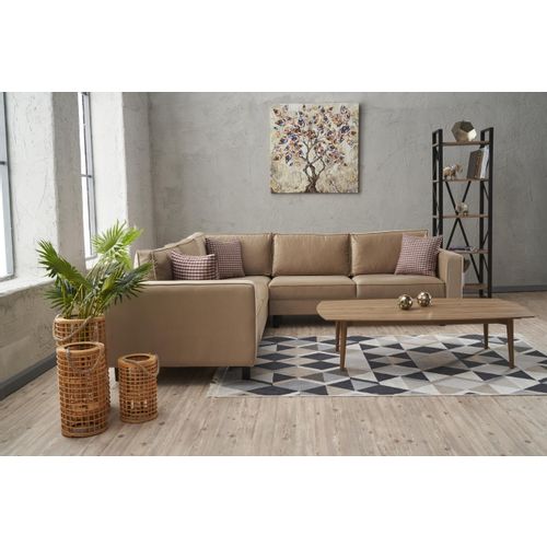 Atelier Del Sofa Kutna garnitura, Krem, Kale Velvet - Cream slika 2