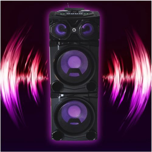 MANTA karaoke, 100W, modularne, FM, BT, USB, SD, bež mik, daljinsk, crni SPK5520 slika 6