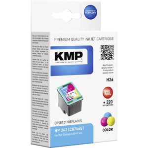 KMP tinta zamijenjen HP 343 kompatibilan  cijan, purpurno crven, žut H26 1024,4343