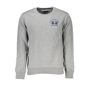 LA MARTINA MEN'S GRAY ZIPLESS SWEATSHIRT