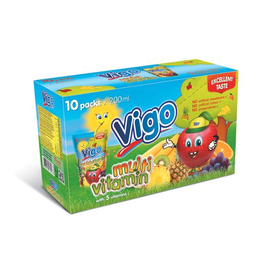 Vigo multivitamin sok 10komada x 200ml, xxl slika 1