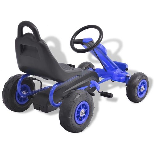 Go-Kart s Pedalama i Pneumatskim Gumama Plavi slika 24