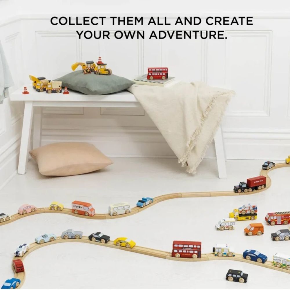 Le Toy Van Set drevenih kamina Trailer Truck slika 5