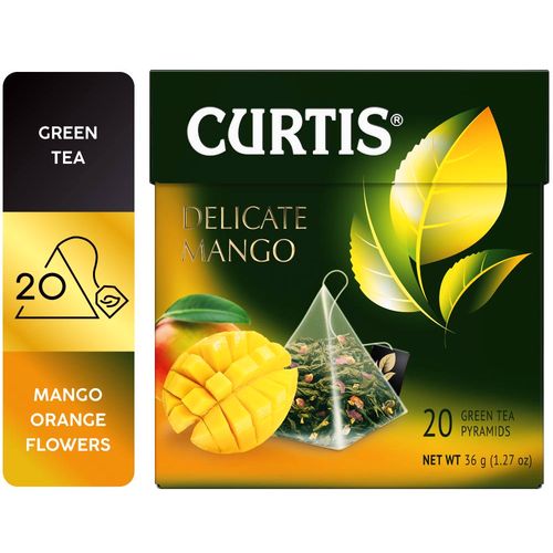 Curtis Delicate Mango - Zeleni čaj sa mangom, ananasom i laticama cveća, 20x1.8g 1516703 slika 1