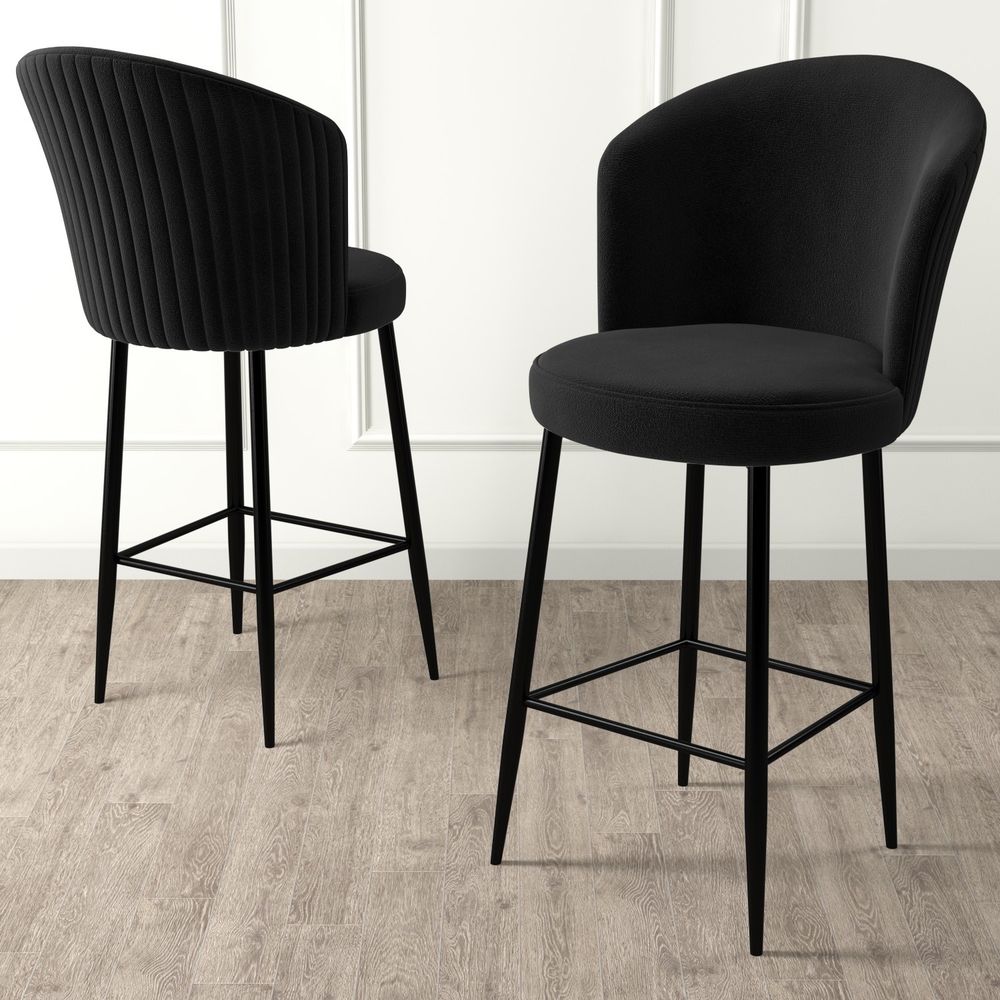 Alte - Crni Bar Stolac Set (6 Komada) slika 2