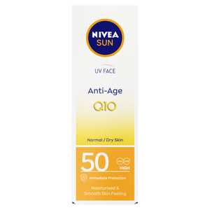 NIVEA SUN Q10 Anti-age & Anti-pigments krema za zaštitu lica SPF50, 50ml 