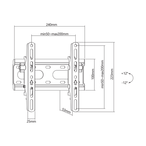 Sbox zidni stalak PLB-2522T-2 slika 7