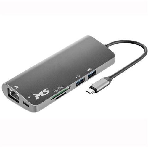USB HUB MS C500, HDMI1.4+VGA+USB3.0*2+PD+SD/TF2.0+RJ45 1000 M+3.5mm slika 1