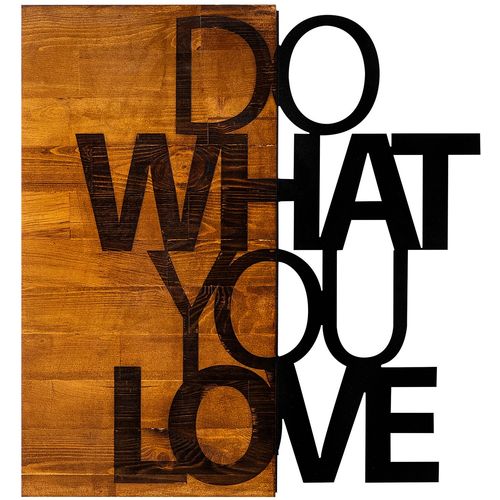 Wallity Ukrasni drveni zidni dodatak, Do What You Love slika 1