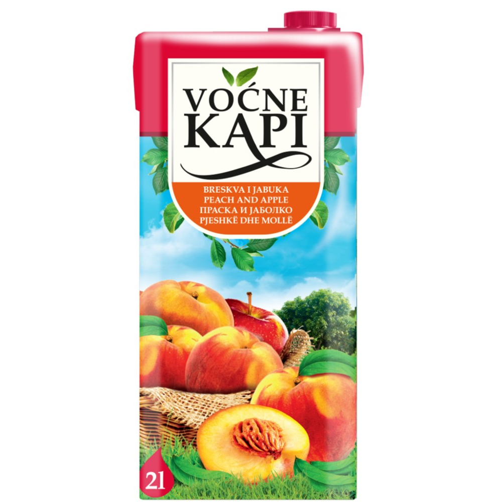 Voćne Kapi sok Breskva 2l slika 1