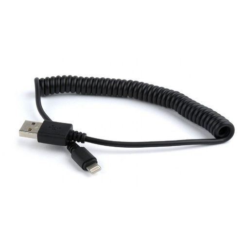 CC-LMAM-1.5M USB sync and charging spiral cable for iPhone, 1.5 m, black slika 2