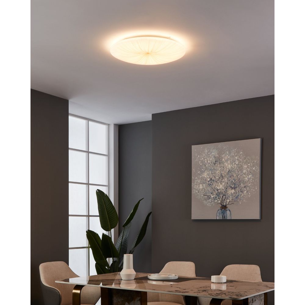 Eglo plafonjera 'NIEVES 1', LED, 7x4,4W, promjer 510mm, bijela/zlatna slika 2