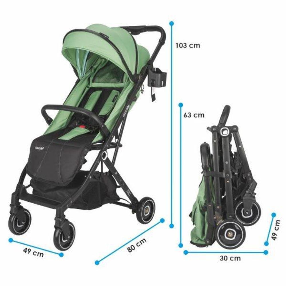 Coccolle® Sportska kolica Alla, Mistletoe Green slika 8