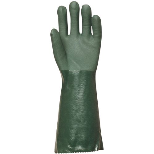PVC rukavica 40 cm, zelena, vel. 8 slika 1