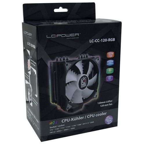 Cooler LC Power Cosmo Cool LC-CC-120-RGB - Ready AM5/LGA1700 slika 1